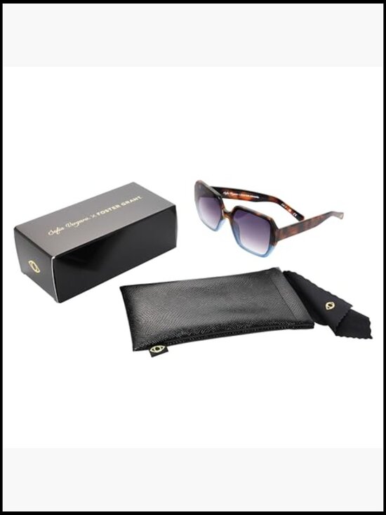 Limited Edition Geo Square Sunglasses with Smoke-Tinted Lenses main image 5